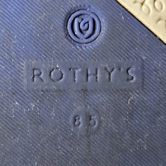 Rothy's Opal Python Sz 8.5 White & Gray Print Slip On Sneakers Retired Tennis - Picture 9 of 10